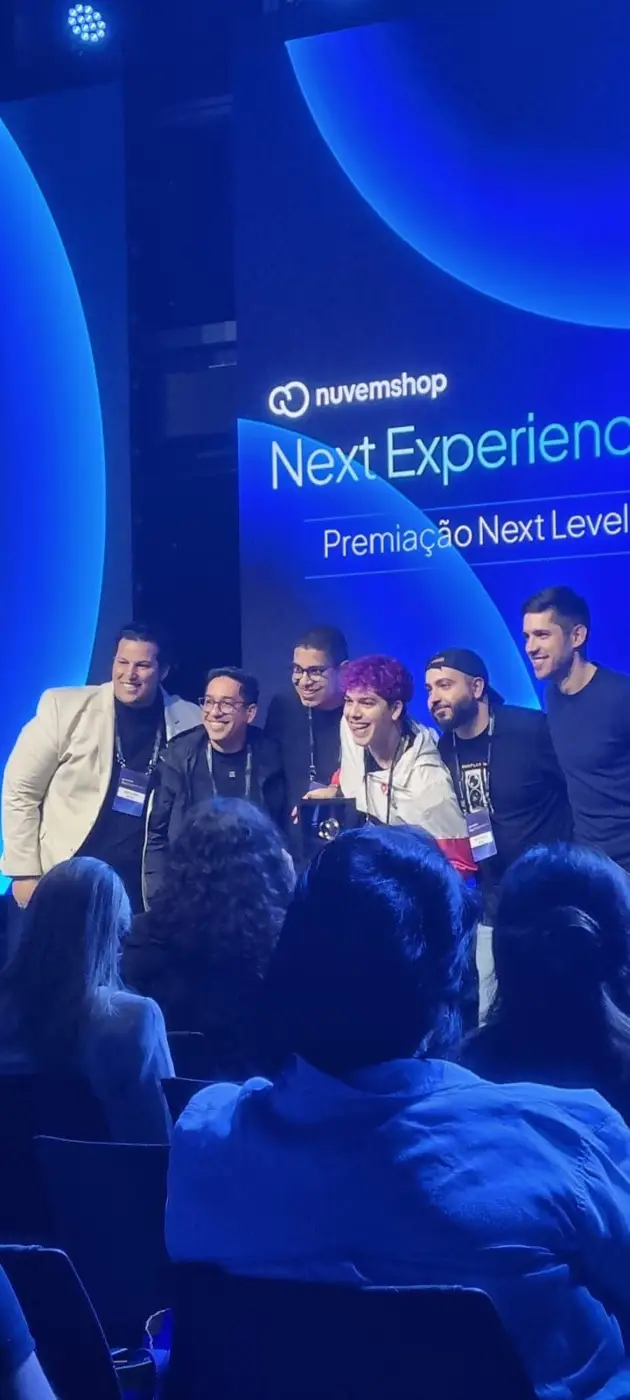 Palco da Premiação Next Level no Nuvemshop Next Experience